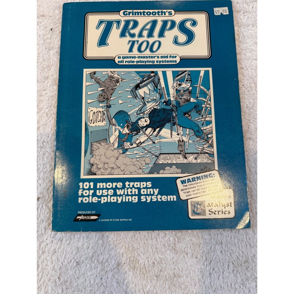 Grimtooth's Traps Too RPG Game Master Aid Flying Buffalo Blade 1982 Vintage Book